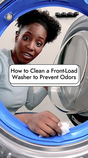 4.2K views | If your clean laundry and washing machine has an unpleasant odor or mildew smell, grab some vinegar to get rid of those odors. This trick works on top-loading washing machines as well, but be sure to wipe down these grime-collecting areas in your machine to keep everything smelling fresh. For more laundry cleanig tricks and tips, tap the link in our bio. #thespruce #laundry #cleaninghacks #cleaning #tipsandtricks #lifehacks | The Spruce | Facebook