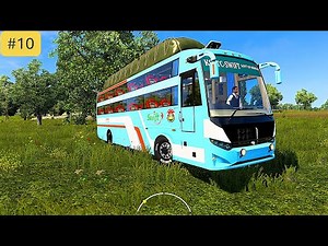 “Realistic KSRTC Bus Driving Experience | Beautiful Village Route” || #ets2 || #10