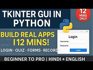 Master Tkinter GUI in Python in Just 12 Minutes! | Real Use Cases + Tips + Motivation