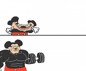 Buff Mickey Mouse
