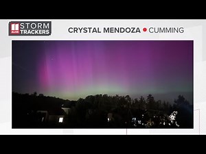 Northern Lights spotted over Atlanta area, north Georgia Friday evening