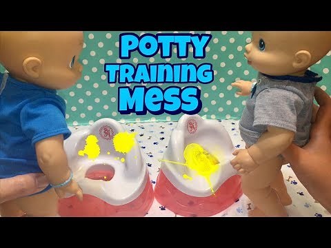 Baby Alive boys USE THE POTTY STANDING UP makes a BIG MESS