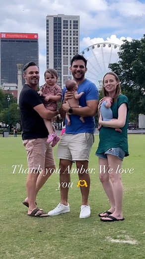 We started our surrogacy journey in February 2020 and WOW what a journey it’s been. When we matched with Amber we knew had met someone special but we could never have imagined what was ahead. Our beautiful daughter Arya was born in October 2021 and we couldn’t have been more thankful and in awe of Amber. When she offered to do a sibling journey for us in mid-2022, we couldn’t believe it. We all got the shock of our lives at our 6-week scan when we found out the embryo had split and we were expec