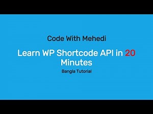 Learn WordPress Shortcode API in 20 minutes