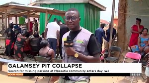 GALAMSEY PIT COLLAPSE: Search for missing persons at Mpasatia community enters day two #AdomNews | Adom TV Xtra