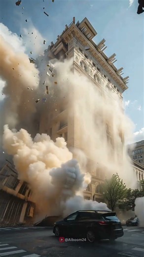 Massive Hotel Collapse After Ground Level Explosion! Full Destruction Captured 💣🏨💥