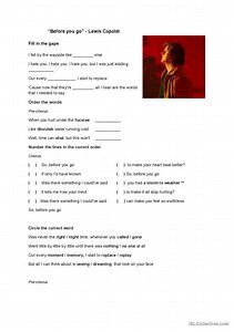 Before you go - Lewis Capaldi