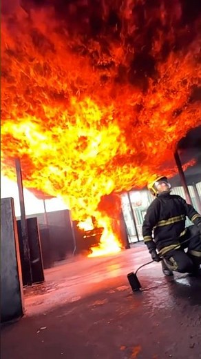 Chip pan fire demonstration… #fire #chippan #kitchen