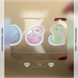 Chibi Dinosaur Clipart: SVG, PNG, Cricut, Stencil - Etsy