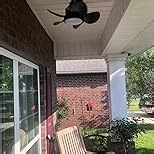 CJOY 96 Inch Ceiling Fan with Lights and Remote, Black Reversible Modern Indoor/Outdoor Fan, Quiet 8-Blade DC Motor, 6 Speeds, 3CCT Dimmable LED Light for Bedroom Living Room Kitchen Patio