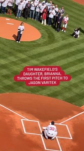 A special moment ❤️ (via @steve_perrault) #timwakefield #redsox #boston #mlb #firstpitch #baseball | Sports Illustrated