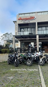 2.8K views · 18 reactions | After all of the rush, and the loud noise. It’s a beautiful place to take it slow and enjoy peace. Their parking is meant for motorcycles, yet they also have parking for 4 wheels. Great place to drink hot coffee as it is a perfect match to the cold weather, will surely go back. Scooteria Cafe #scooteriacafe #tagaytay #motorcycles | Neo Moto | Facebook