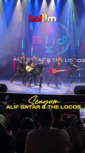 5.6K views · 90 reactions | Showcase & Majlis Pelancaran Album Alif Satar & The Locos di Kapal Persiaran Genting! Fuhh, gais!!! Tengok la opening Alif Satar & The Locos nyanyikan lagu Senyum ni! Powerrrrrrrr wehhhh! Energetic gila!!  #HotFM #alifsatarandthelocos | Hot FM | Facebook