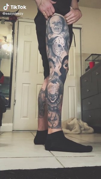 Spooky Halloween Sleeve Tattoo Ideas
