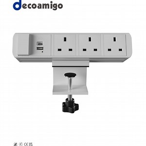 [Hot Item] Decoamigo UK Standard Desk Mount Socket with USB-A/C Desktop Power Strip