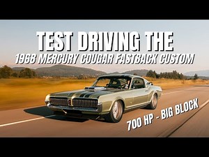 Test Driving the 1968 Mercury Cougar Fastback Custom! A 2024 Detroit Autorama Riddler Contender