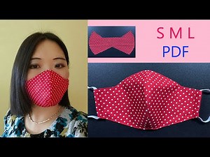 Very Easy Pattern Face Mask | Face Mask Sewing Tutorial | Anyone Can Make This Mask | PRINTABLE PDF