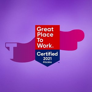 Teleperformance Polska odznaczone certyfikatem Great Place To Work 2021! Dziękujemy Wam za uzupełnienie ankiety Great Place To Work. Na początku czerwca firma Teleperformance na całym świecie rozpoczęła ogromny projekt w ramach którego ponad 300 000 pracowników wzięło udział w globalnej ankiecie. Globalnie otrzymaliśmy ponad 183 000 odpowiedzi, co daje nam wskaźnik 71%! Teleperformance Polska jest jednym z 60 krajów, które otrzymały certyfikat GPTW. Teleperformance Poland is officially certified