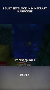 "I Built Skyblock In Minecraft Hardcore" #beppo #Minecraft #viral #skyblock #lava | Tylo.ae