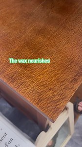 Applying Annie Sloan Clear Wax in ‘reel’ time 👍🏻 Just rub the wax over the surface, & take off the excess. Here we’ve left a matt finish, but if you like a gloss finish, just buff it with a lint free cloth the following day. Annie Sloan’s wax range takes between 5-21 days to cure, so nothing hot & heavy on your pieces until it’s cured 👍🏻 #furniturewax #anniesloanclearwax #waxingfurniture #waxonwaxoff #buderim #reeltime #howtowaxfurniture #satisfyingreel | Chapter Two Interiors