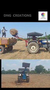 Tractor back loader cum bale lifter #agriculture #rotavator #kubotatractor #shaktimanrotavator #SonalikaTractors #instareels #tamilreels #swaraj744 #tamil #tamilcinema #loader #mahindra #MahindraTractors | Dng Creations