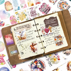 Bible Sticker Book 28 Sheets 353 Pcs Christian Scripture Quotes Faith Journaling Supplies for Bible Study Prayer Journal Gifts - Walmart.com