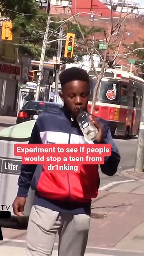 Would you stop this teen from drinking #experiment #giveaway #kindness #help #matttvshorts #safety #reels #explore #homeless #awareness | Matthew Bandeira.