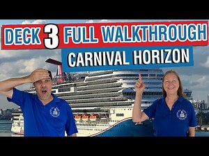 Explore Deck 3 on Carnival Horizon : Full Tour & Features | Tall Man’s Cruise Adventures