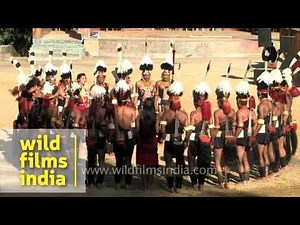 Chang tribe performed a folk song (Victory over hardship), Nagaland
