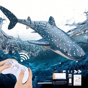 [Hot Item] 2.4GHz Simulation RC Whale Shark Toy Electric Fish Indoor Water Toys