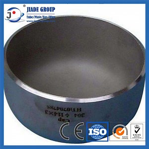 [Hot Item] 304 316L Sanitary Stainless Steel Pipe Threaded End Cap Dished Tank Head