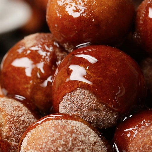 Cinnamon Syrup-Glazed Doughnuts | Tasty Vegetarian