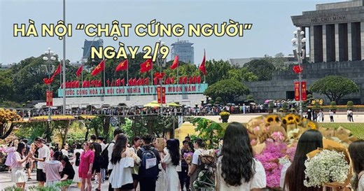 Hà Nội ngày 2/9: Hàng nghìn du khách xếp hàng thăm Lăng Bác, đông nghịt nàng thơ "săn” nắng thu trên đường Phan Đình Phùng