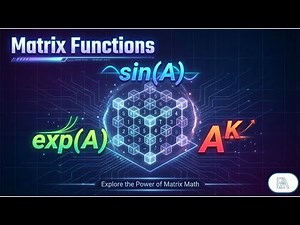 Matrix Functions Examples: 𝐴^r, exp(A), and sin⁡(𝐴)