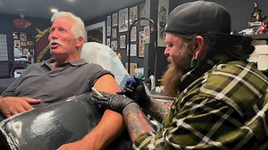 There I was at Spaded and Jaded Tattoo trying to be a tough guy to get a tattoo by Dub, who does amazing artwork and tattoos, and no, I turned into a blubbering baby face. Tonight I’m at the professional wrestling show No Pressure No Diamonds at the VFW in Claremore, Oklahoma, where I’ll be presenting the NOP championship belt! Be there or else! Beast Out! #professionalwrestling #tattoo | Dan Severn