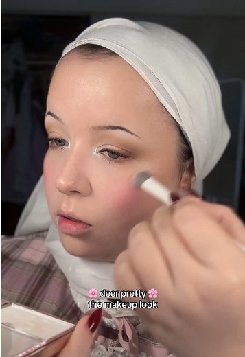 let me look like a dewy eyed doe today. that is the vibe. @Haus Labs foundation @Kryolan Australia Official white tv paint stick @Diorbeauty pink cream Blush stick @Westman-Atelier biscuit contour stick @Glaminatrix Cosmetics old soul eyeshadow palette @Kaleidos Makeup symphony contour trio and Lunaria eyeliner @フィー fwee 日本公式 official baby pudding pot @Maybelline NY sculpting stix brown eyeliner @etudeofficial pink lip oil