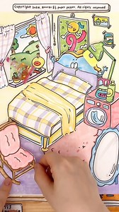 4.9M views · 54K reactions |  방꾸미기 ASMR Clean & Organize 粒 #paperdiy #asmr #drawing #room #roomtour | Paper__pepper | Facebook