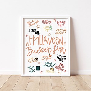 Halloween Bucket List | PNG | Sublimation | Handgezeichnet | Halloween PNG | Halloween Deko | Familien-Halloween-Aktivitäten - Etsy.de