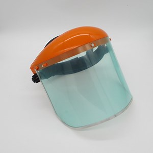 [Hot Item] Factory Supply Different Color Plastic Visor Faceshield with Safety Cap