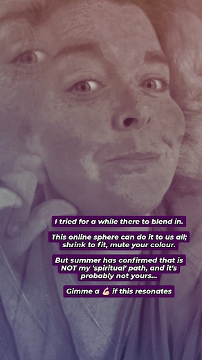 The algorithm can fool us into believing there’s only one way to show up spiritually... The scroll is filled with ethereal nymphs in mushroom-dyed hemp, muted tones, soft voices, delicate aesthetics. Beautiful, yes but not the only truth. Spirituality doesn’t come with a uniform, it's another illusion that serves to keep us down! The Goddess is not one-dimensional. She is raw, messy, colourful, fierce, chaotic and tender all at once. And me? I knew it already, but summer has confirmed I don’t ha