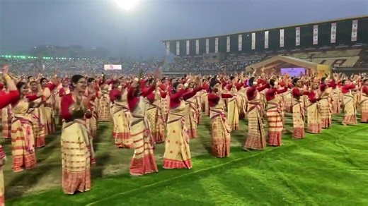 Visuals from Mega #Bihu Programme in Guwahati, #Assam | DDNewsLive