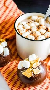 🍫 Cozy up with a cup of magic with these S'mores Hot Chocolate Bombs! Filled with rich chocolate, fluffy marshmallows, and topped with crunchy graham cracker crumbs, they're a chocolate lover's dream come true. Perfect for those chilly evenings or when you're craving a touch of sweetness. Get ready to transform your hot chocolate experience with this delightful recipe - link in bio! #HotChocolateBombs #SmoresDelight #ChocolateHeaven #CozyTreats #MarshmallowMagic 🌟🔥🍪 | MidgetMomma.com