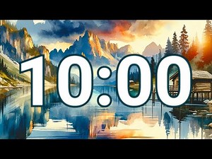 10 Minute Calm Timer 🌊 | Quiet Focus & Relaxation | Minimal Countdown | Big Numbers Countdown