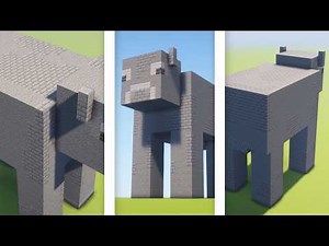 Minecraft - How To Build A Cow Statue | Easy Tutorial