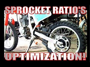 Motorcycle sprocket ratio optimization.