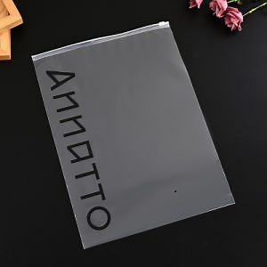 [Hot Item] Zipper Resealable Clothes Packaging Frosted Plastic Ziplock Bag PE Zip Lock Packaging Bag