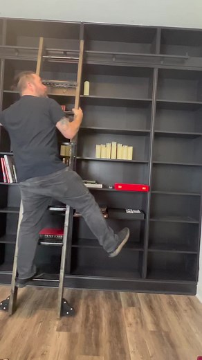 37K views · 51 reactions | How to build a library from ikea shelves | The Ryan And Amber Show | Facebook