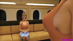 Futanari Stewardess Screw On The Plane [ Anime CG ] - RedPorn.Tv