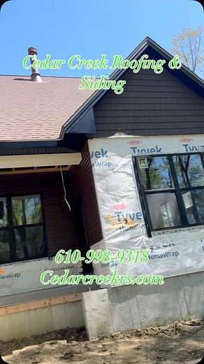 Custom cedar siding job in Swedesboro, NJ. Video courtesy of our siding foreman, Marvin! #cedarshakesiding #construction #siding #exteriorrenovation | Shawn Lafferty