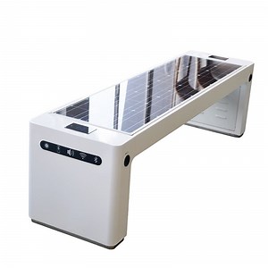 [Hot Item] Multi Functional Outdoor Smart Solar Power Park Bench WiFi Phone Charging Urban Street Bench